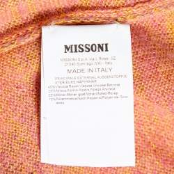 Pre Owned Missoni Multicolored Ombre Alpaca Knit Long Sleeve Jumper L