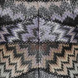 Pre Owned Missoni Multicolor Patterned Lurex Knit Maxi Dress M