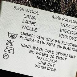 Pre Owned Missoni Multicolor Patterned Lurex Knit Maxi Dress M