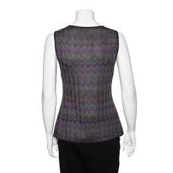 Pre Owned Missoni Multicolored Knit Sleeveless Top M