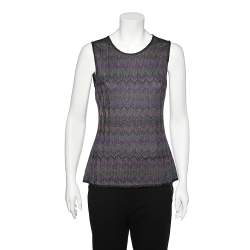 Pre Owned Missoni Multicolored Knit Sleeveless Top M