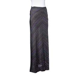 Pre Owned Missoni Multicolored Knit Maxi Skirt M