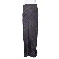 Pre Owned Missoni Multicolored Knit Maxi Skirt M