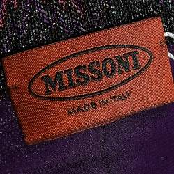 Pre Owned Missoni Multicolored Knit Maxi Skirt M