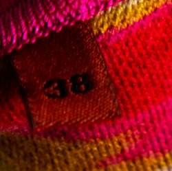 Pre Owned Missoni Multicolored Jacquard Knit Mini Skirt S