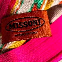 Pre Owned Missoni Multicolored Jacquard Knit Mini Skirt S