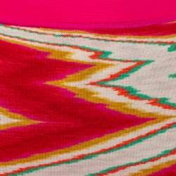 Pre Owned Missoni Multicolored Jacquard Knit Mini Skirt S