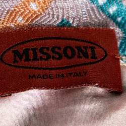 Pre Owned Missoni Multicolored Patterned Knit Maxi Skirt M
