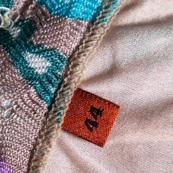 Pre Owned Missoni Multicolored Patterned Knit Maxi Skirt M