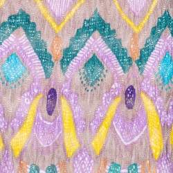 Pre Owned Missoni Multicolored Patterned Knit Maxi Skirt M