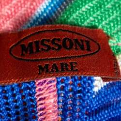 Pre Owned Missoni Multicolored Knit Buttoned Maxi Skirt S