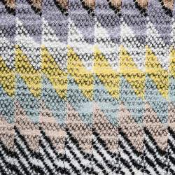 Pre Owned Missoni Multicolored Chevron Paneled Knit Sleeveless Bodycon Dress M