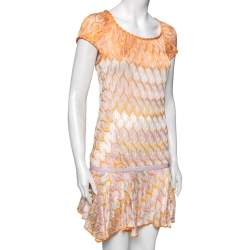 Pre Owned Missoni Multicolor Patterned Knit Shift Dress S