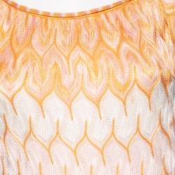 Pre Owned Missoni Multicolor Patterned Knit Shift Dress S