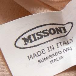 Pre Owned Missoni Multicolor Lurex Patterned Knit Shift Dress S