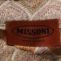 Pre Owned Missoni Multicolor Lurex Patterned Knit Shift Dress S