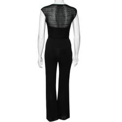 Pre Owned Missoni Black Textured Knit Set Suit M