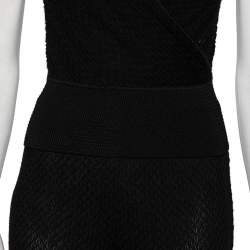 Pre Owned Missoni Black Textured Knit Set Suit M