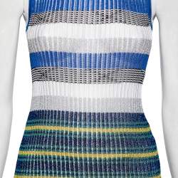 Pre Owned Missoni Multicolor and Metallic Lurex Patterned Knit Sleeveless Top M