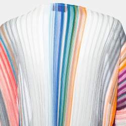 Pre Owned Missoni Multicolor Knit Open Front Shrug M