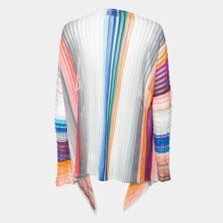 Pre Owned Missoni Multicolor Knit Open Front Shrug M