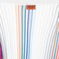 Pre Owned Missoni Multicolor Knit Open Front Shrug M