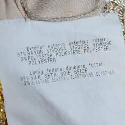 Pre Owned Missoni Multicolor Stripe Knit Flared Mini Dress S