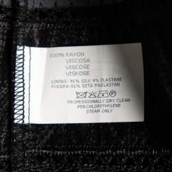 Pre Owned Missoni Grey Patterned Knit Strapless Dress M