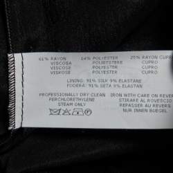 Pre Owned Missoni Black Lurex Knit & Crystal Embellished Tiered Mini Dress M