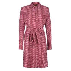 Pre Owned Missoni Red Tweed Long Coat M