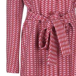 Pre Owned Missoni Red Tweed Long Coat M