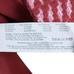 Pre Owned Missoni Red Tweed Long Coat M