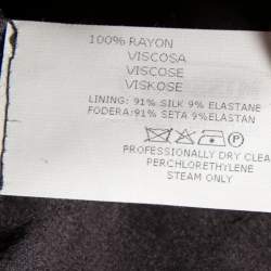 Pre Owned Missoni Green & Red Fringed Knit Strapless Short Dress M