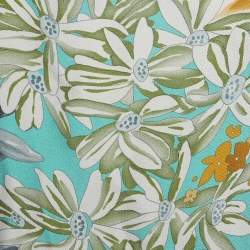 Pre Owned Missoni Multicolor Floral Printed Silk and Knit Paneled Off Shoulder Top S