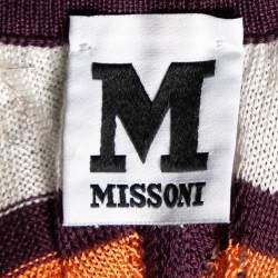 Pre Owned Missoni Multicolor Patterned Knit Palazzo Pants S