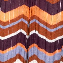 Pre Owned Missoni Multicolor Patterned Knit Palazzo Pants S