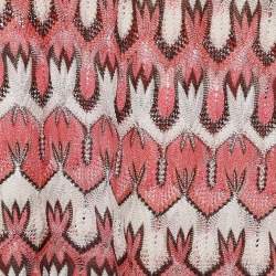 Pre Owned Missoni Multicolor Patterned Knit Crew Neck Dress M