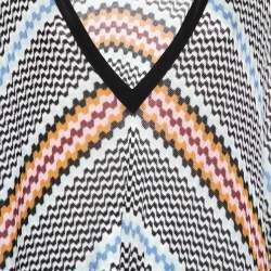 Pre Owned Missoni Multicolor Textured Knit Poncho Cover Up S