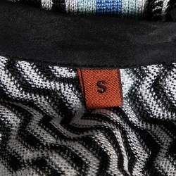 Pre Owned Missoni Multicolor Textured Knit Poncho Cover Up S