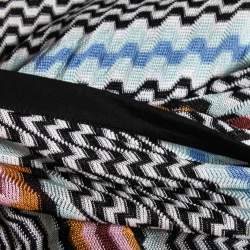 Pre Owned Missoni Multicolor Textured Knit Poncho Cover Up S