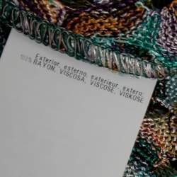 Pre Owned Missoni Multicolor Open Knit Long Sleeve Open Front Cardigan S