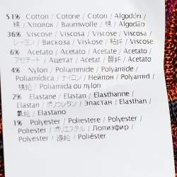 Pre Owned M Missoni Multicolor Wave Patterned Jacquard Tunic Top S