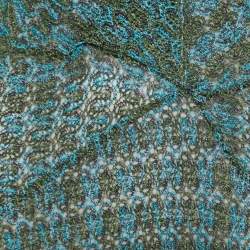 Pre Owned Missoni Bicolor Lurex Patterned Knit Maxi Dress S