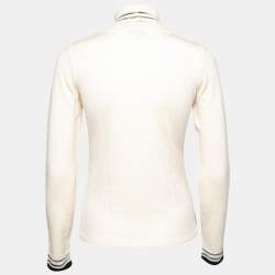 Pre Owned Missoni Multicolor Pointel Intarsia Knit Wool Turtle Neck Sweater M