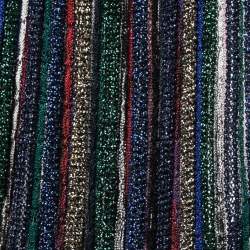 Pre Owned Missoni Multicolor Lurex Knit Striped Halter Blouse L