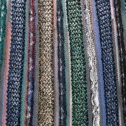 Pre Owned Missoni Multicolor Lurex Knit Striped Halter Blouse L