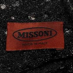 Pre Owned Missoni Multicolor Ombre Lurex Knit Long Sleeve Mini Dress M