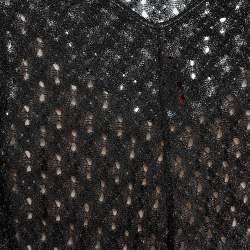 Pre Owned Missoni Multicolor Ombre Lurex Knit Long Sleeve Mini Dress M