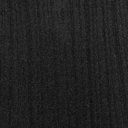 Pre Owned Missoni Black Lurex Ribbed Knit Long Sleeve Maxi Dress M