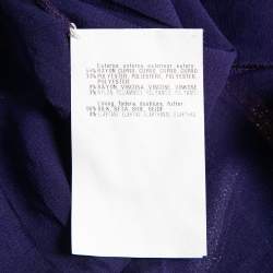 Pre Owned Missoni Multicolor Striped Lurex Knit Maxi Skirt M